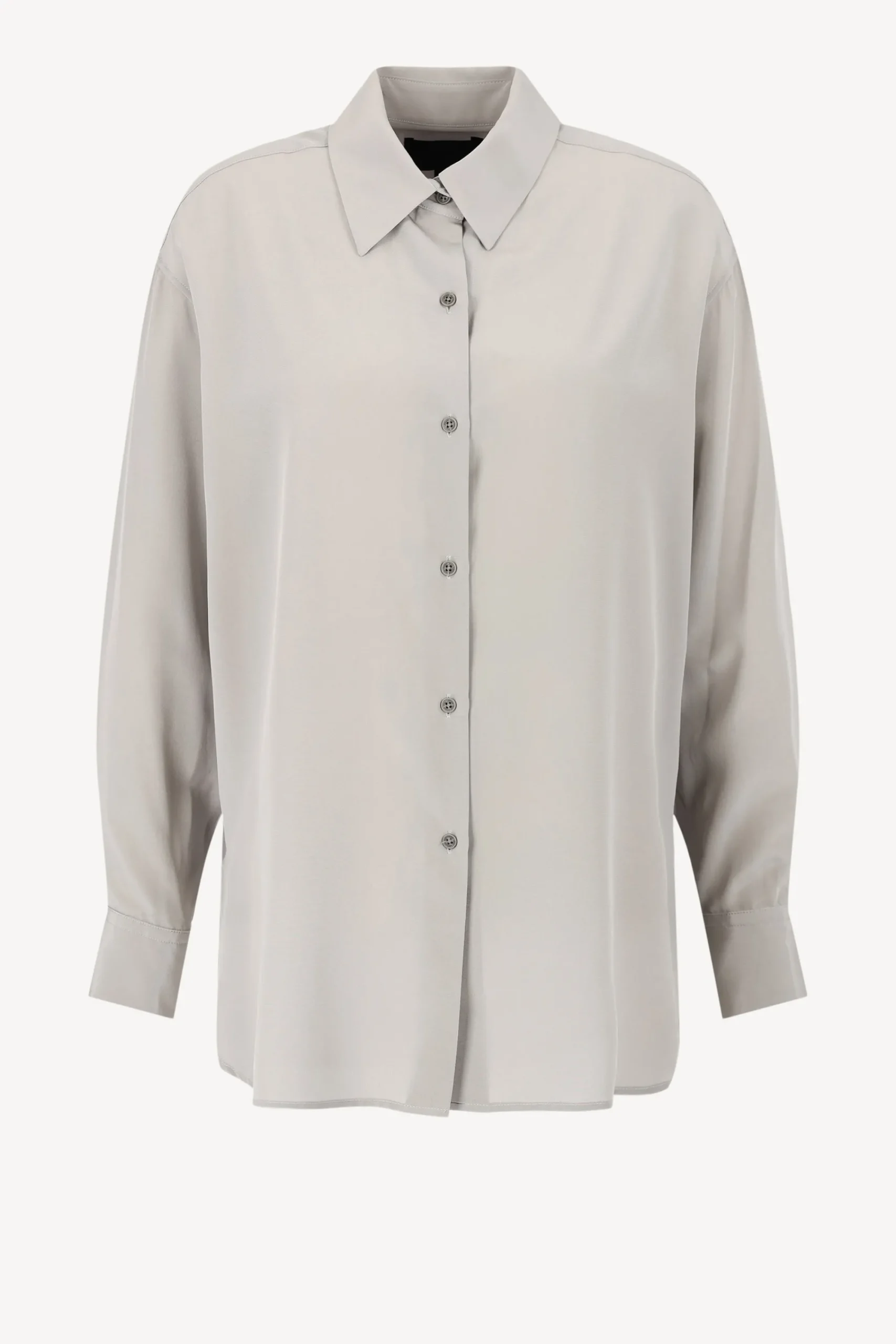 Femme Nili Lotan Blouse Julien En Gris Tempete