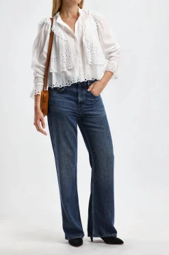 Femme Marant Etoile Blouse Kelmon En Blanc