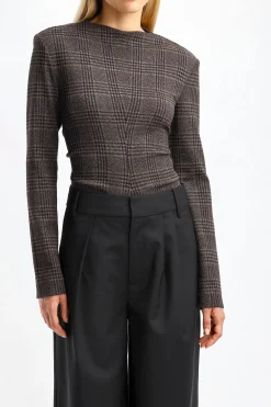 Femme Tibi Blouse Lutz En Marron