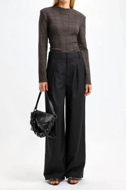 Femme Tibi Blouse Lutz En Marron