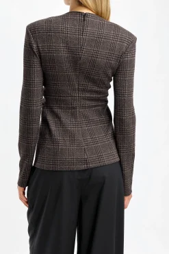 Femme Tibi Blouse Lutz En Marron