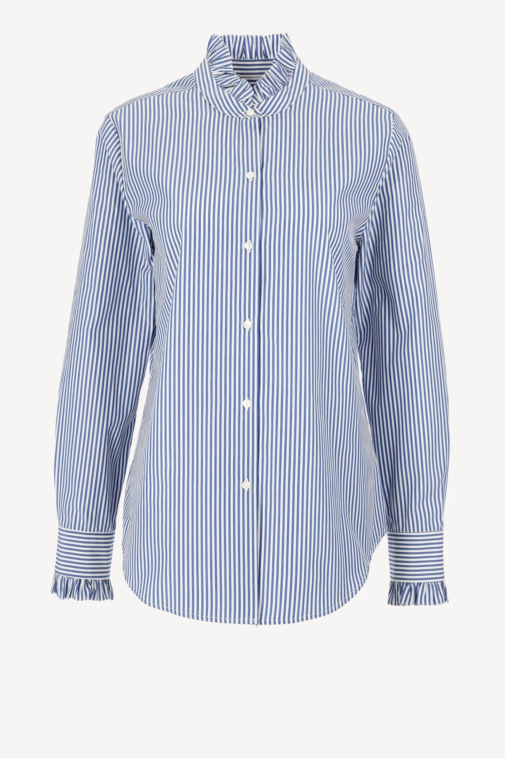 Femme Nili Lotan Blouse Lydia En Bleu/Blanc