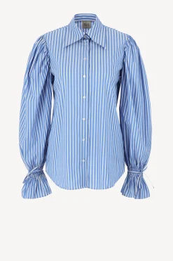 Femme ÉMANOU Blouse Maggie En Marine/Blanc