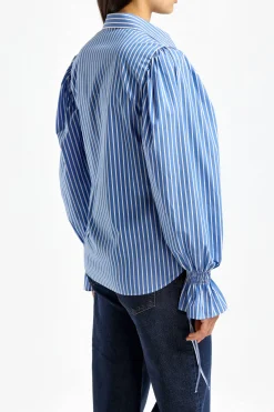 Femme ÉMANOU Blouse Maggie En Marine/Blanc