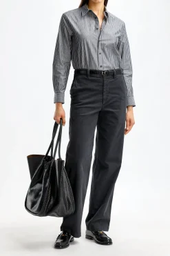 Femme Nili Lotan Blouse Raphael En Noir Et Blanc