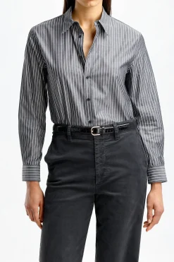 Femme Nili Lotan Blouse Raphael En Noir Et Blanc