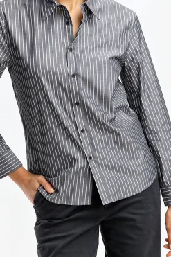 Femme Nili Lotan Blouse Raphael En Noir Et Blanc