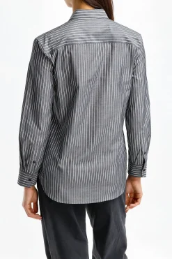 Femme Nili Lotan Blouse Raphael En Noir Et Blanc