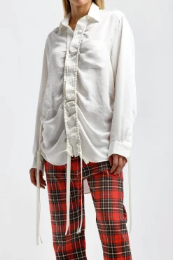 Femme R13 Blouse Shirred En Blanc
