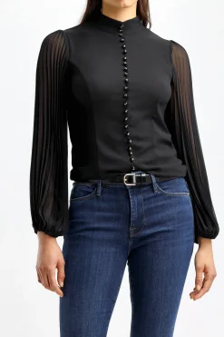 Femme Zimmermann Blouse Sunray En Noir