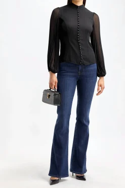 Femme Zimmermann Blouse Sunray En Noir