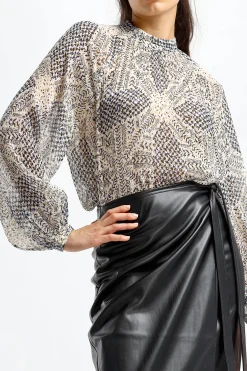 Femme Lala Berlin Blouse Talvi En Heritage Star Vanilla