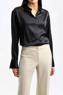 Femme Frame Blouse The Standard En Noir
