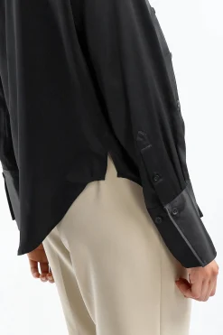 Femme Frame Blouse The Standard En Noir