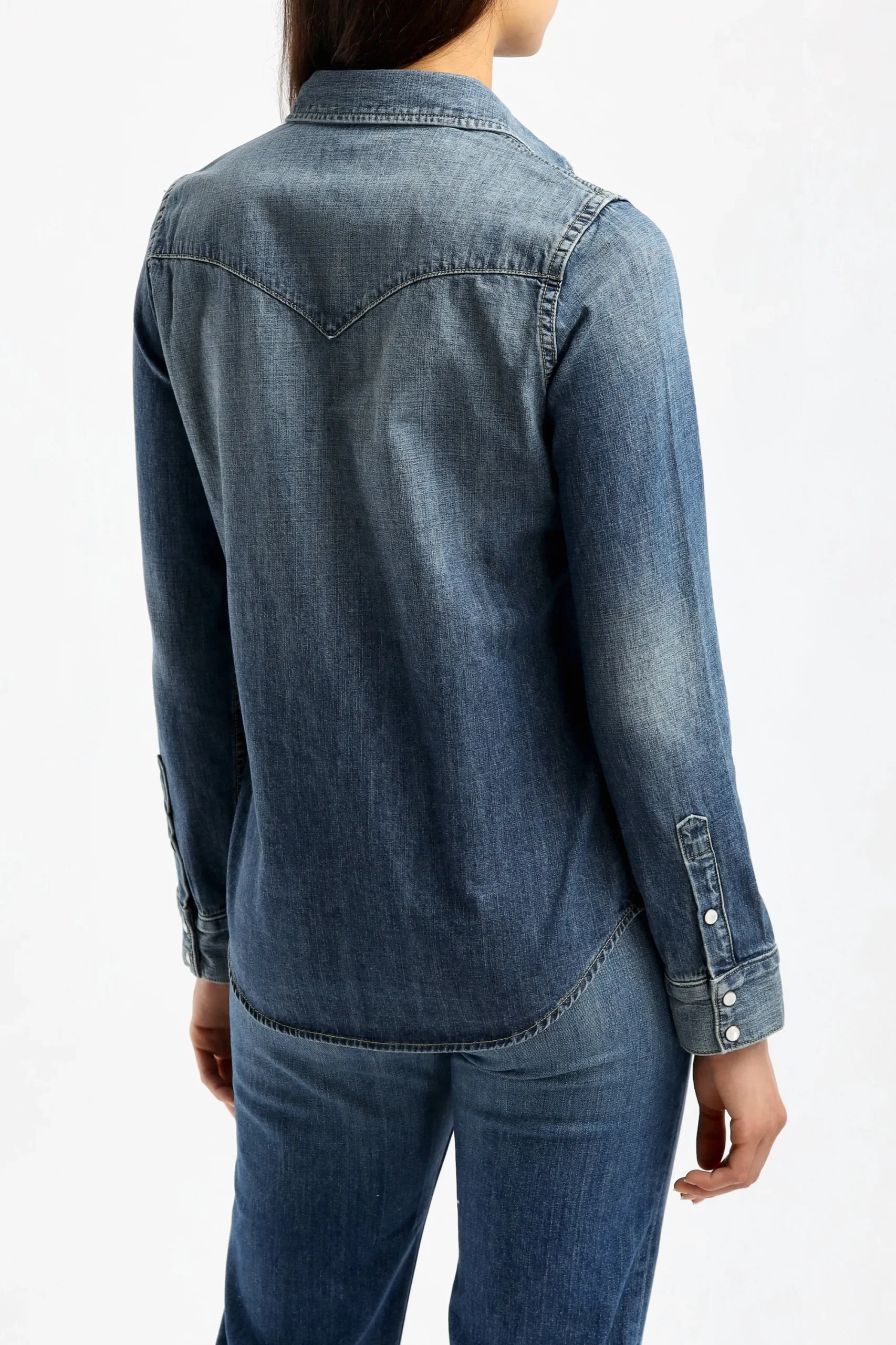 Femme Nili Lotan Blouse Travis En Classic Wash