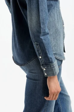 Femme Nili Lotan Blouse Travis En Classic Wash