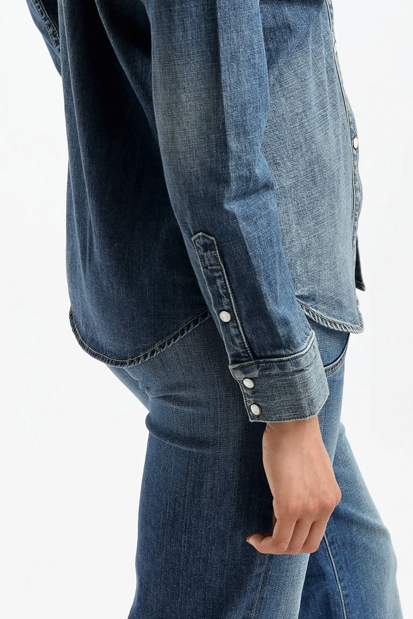 Femme Nili Lotan Blouse Travis En Classic Wash