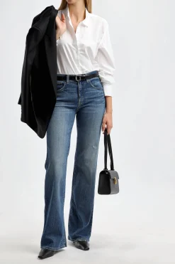 Femme Nili Lotan Blouse Yorke En Blanc