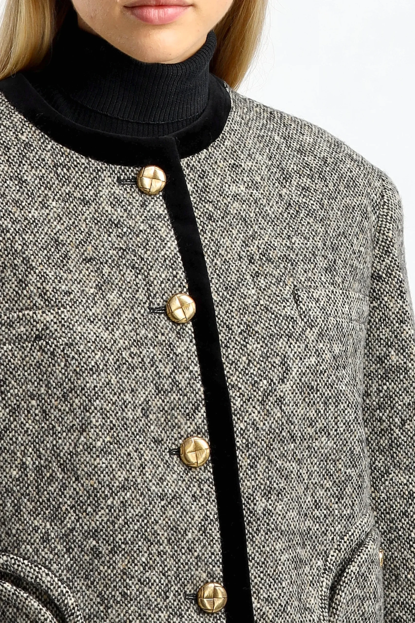 Femme Blazé Milano Bolero Lana Gliss En Sable Fonce