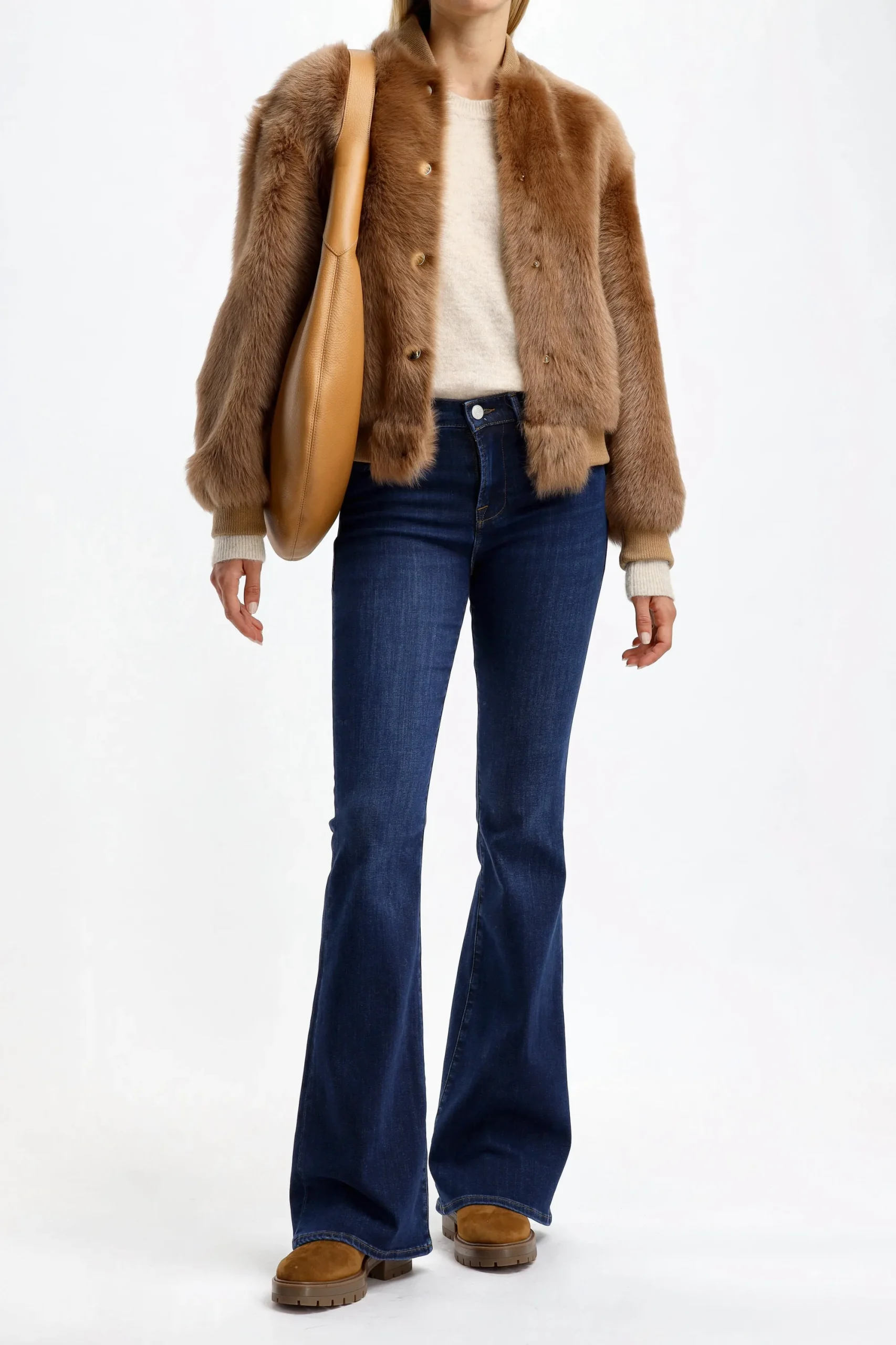 Femme Jadia Bomber Bobby En Camel