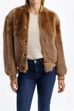 Femme Jadia Bomber Bobby En Camel