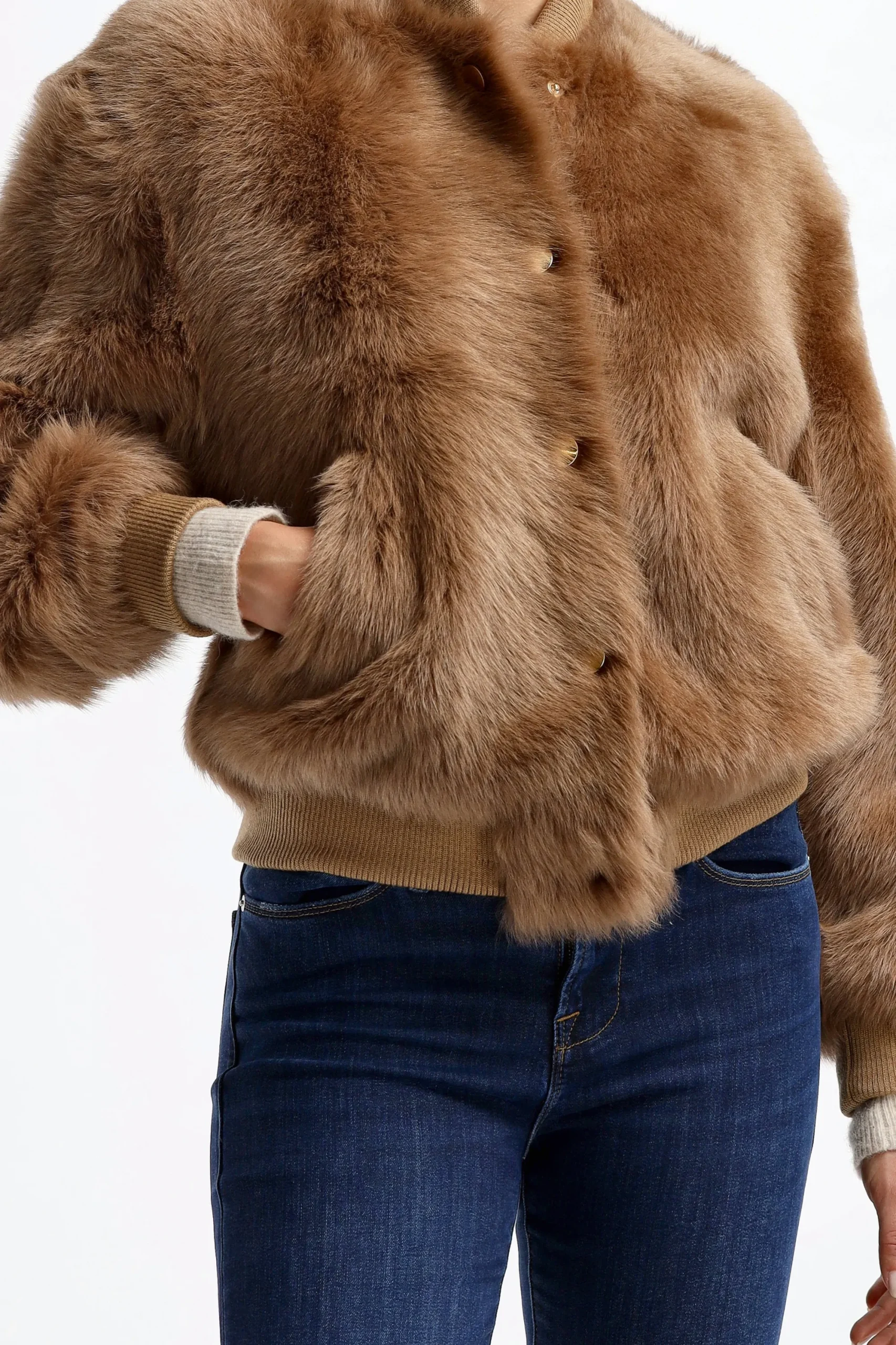 Femme Jadia Bomber Bobby En Camel