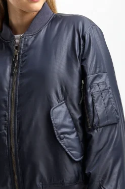 Femme Anine Bing Bomber Leon En Midnight Navy