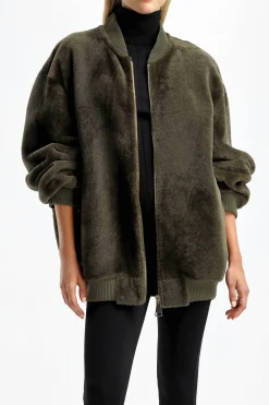 Femme Jadia Bomber Mica En Olive