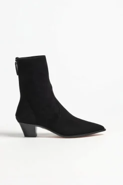Femme Aquazzura Boots Brunswick Suede En Noir