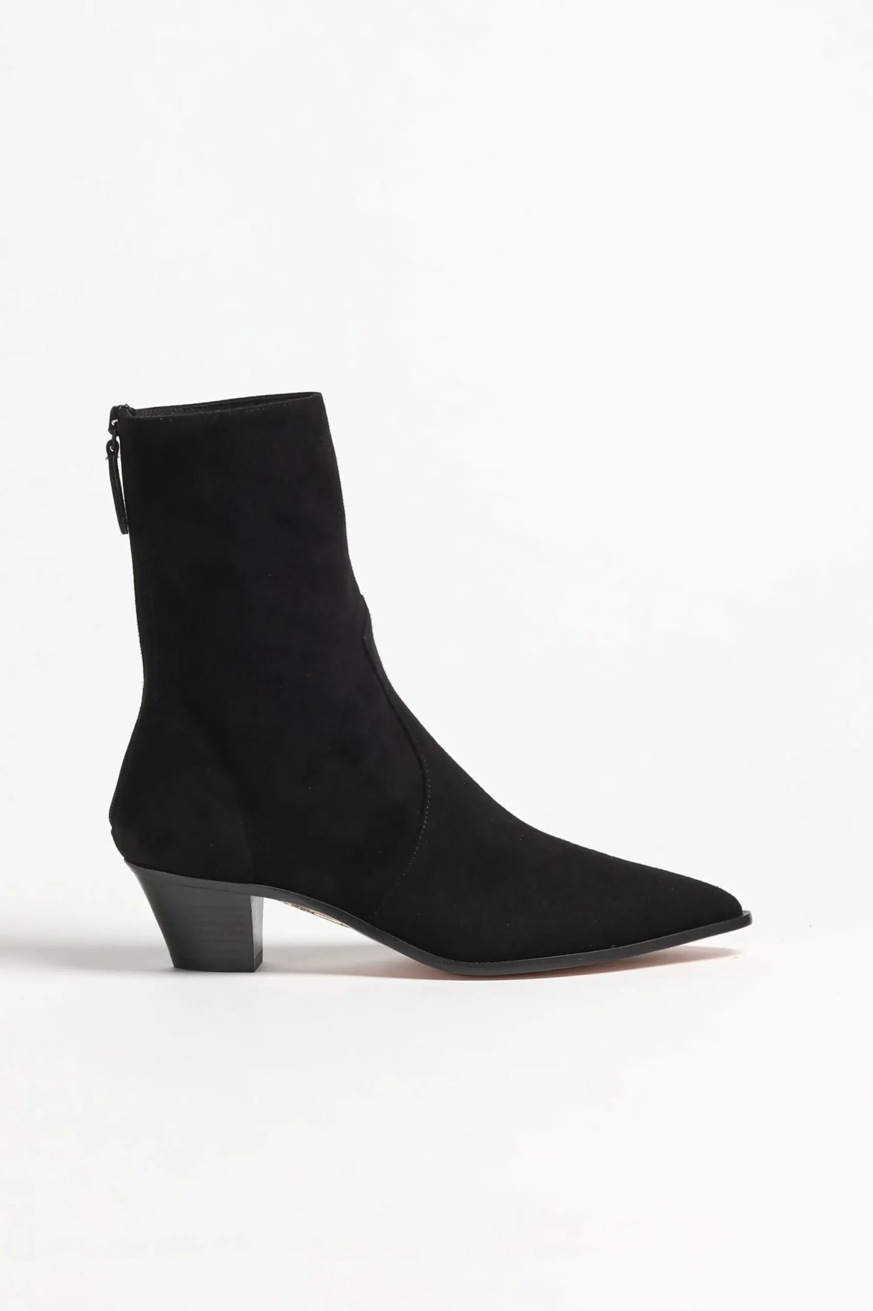 Femme Aquazzura Boots Brunswick Suede En Noir