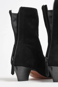 Femme Aquazzura Boots Brunswick Suede En Noir