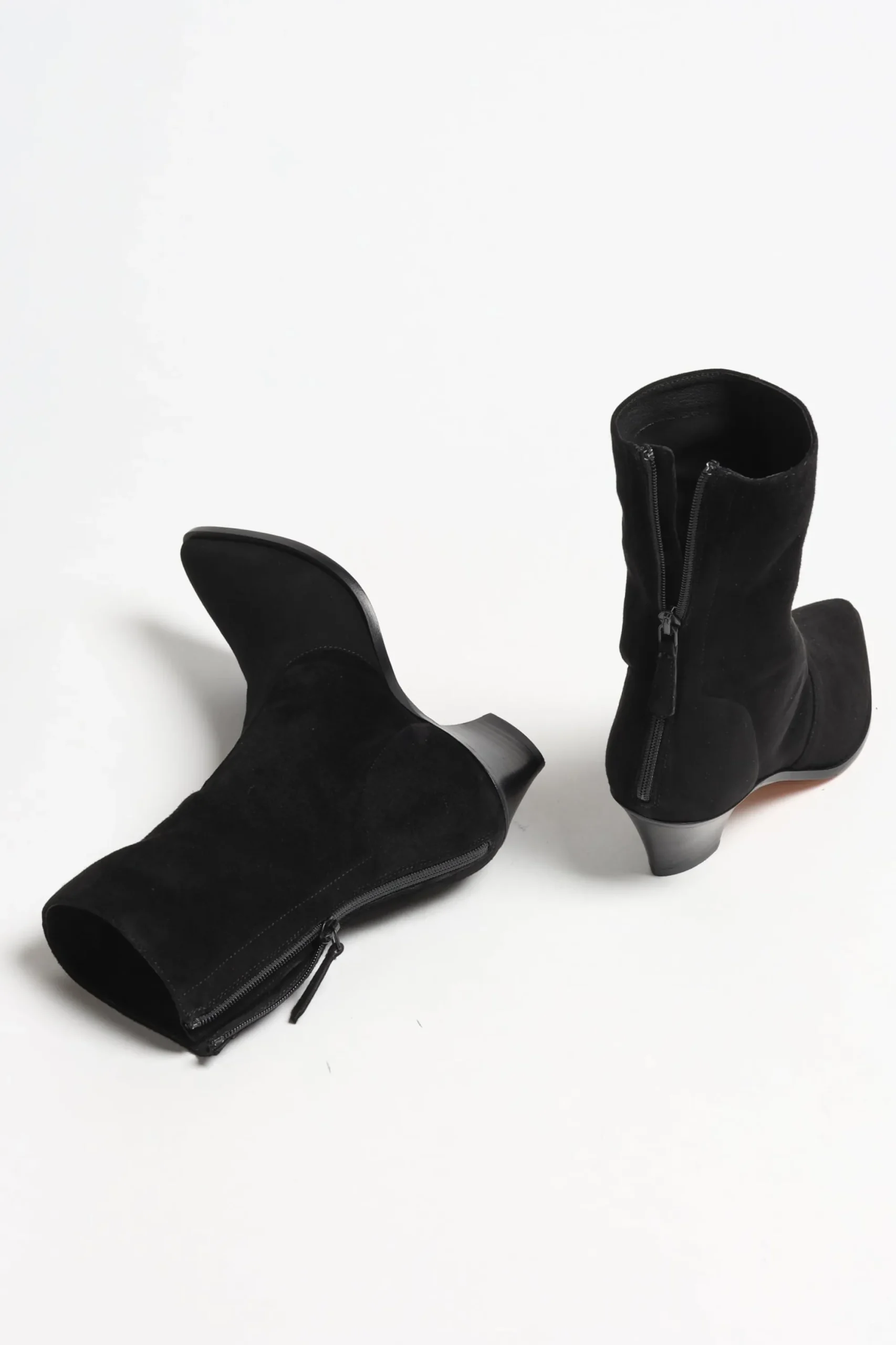 Femme Aquazzura Boots Brunswick Suede En Noir