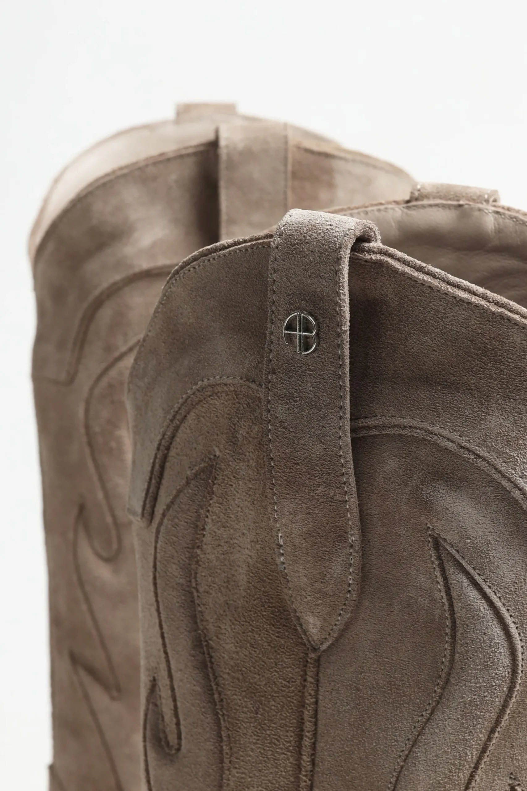 Femme Anine Bing Boots Tania Mid Calf En Taupe