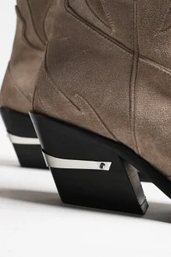 Femme Anine Bing Boots Tania Mid Calf En Taupe