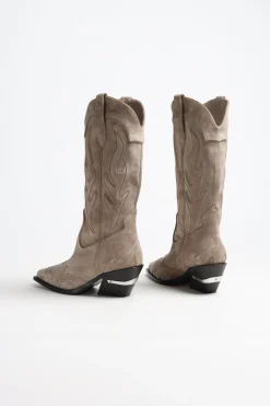 Femme Anine Bing Boots Tania Mid Calf En Taupe