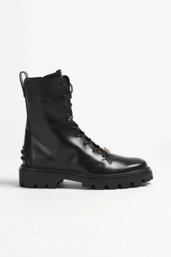 Femme Tod's Bottes A Lacets En Noir