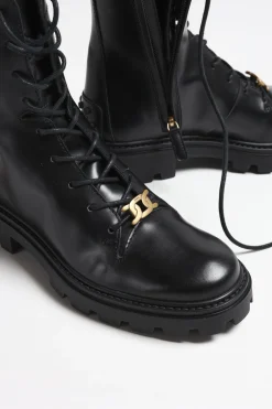 Femme Tod's Bottes A Lacets En Noir