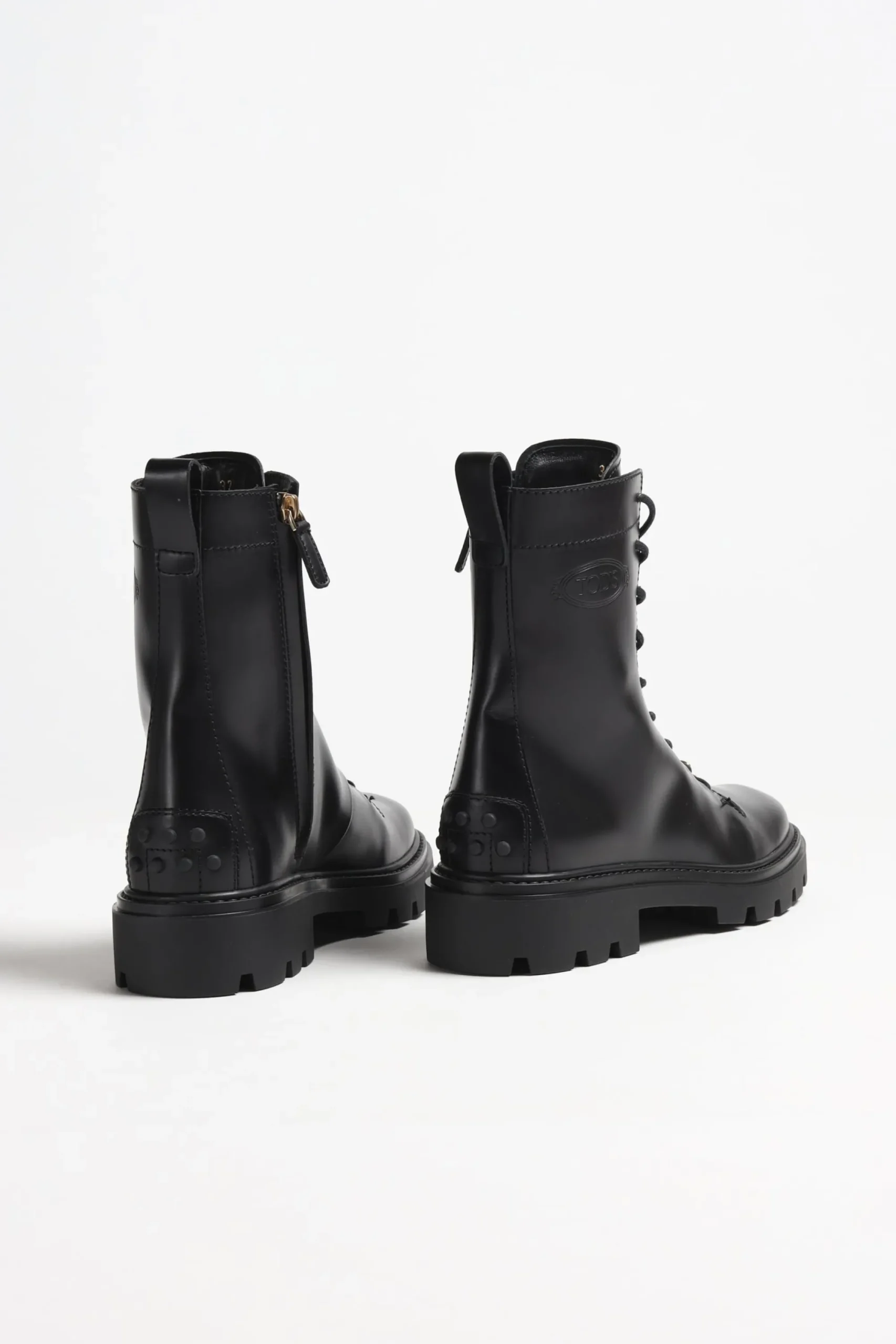 Femme Tod's Bottes A Lacets En Noir