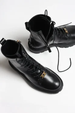 Femme Tod's Bottes A Lacets En Noir