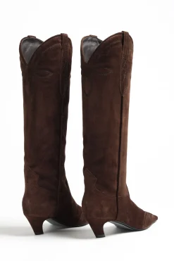 Femme Khaite Bottes Knee High Dallas A Coffee