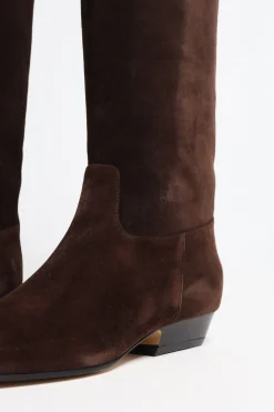 Femme Khaite Bottes Knee High Marfa A Coffee