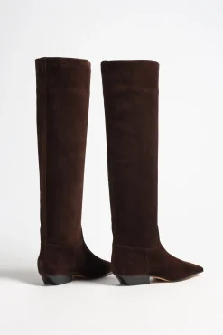 Femme Khaite Bottes Knee High Marfa A Coffee