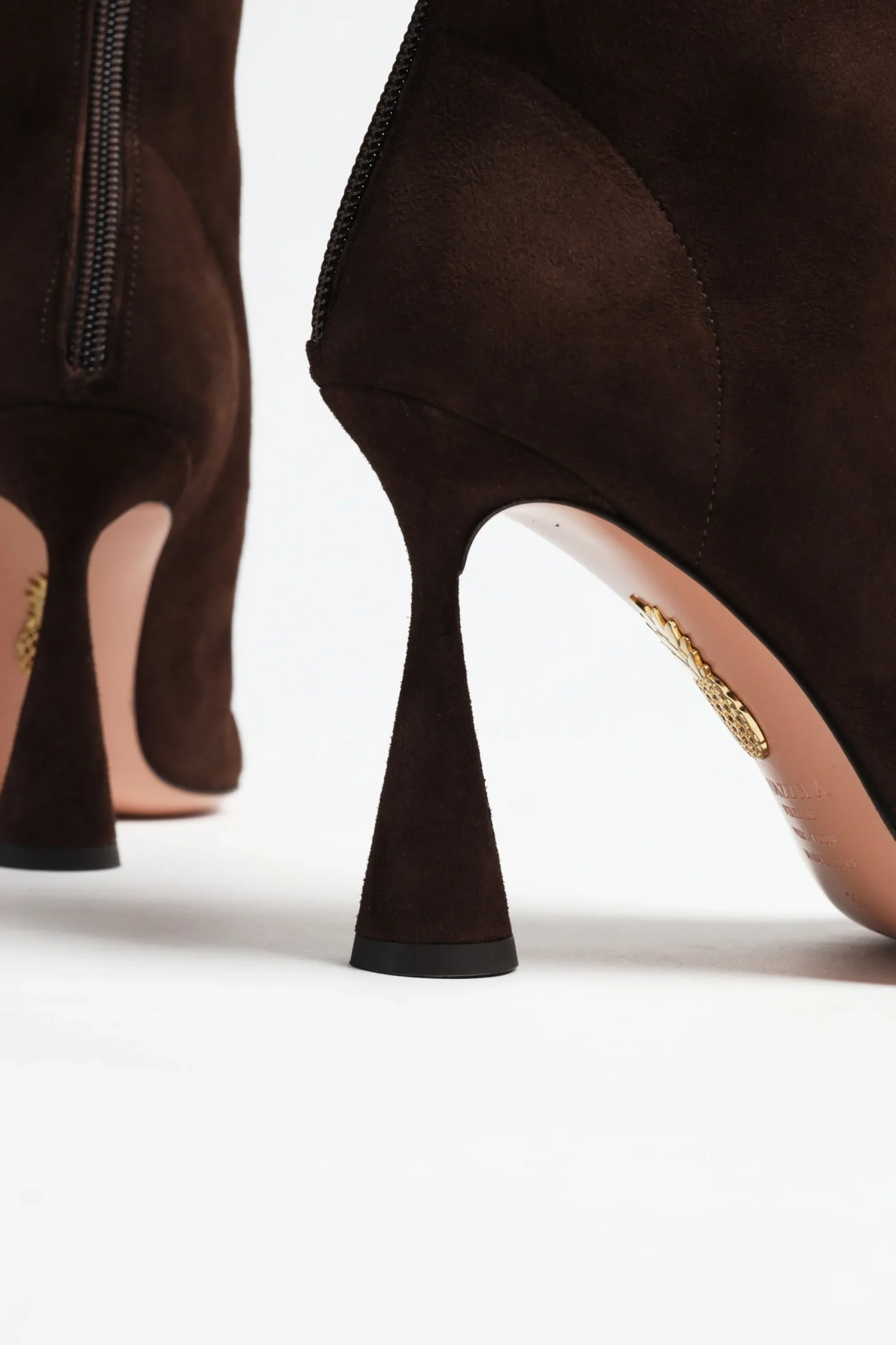 Femme Aquazzura Bottines Amore En Espresso