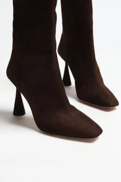 Femme Aquazzura Bottines Amore En Espresso