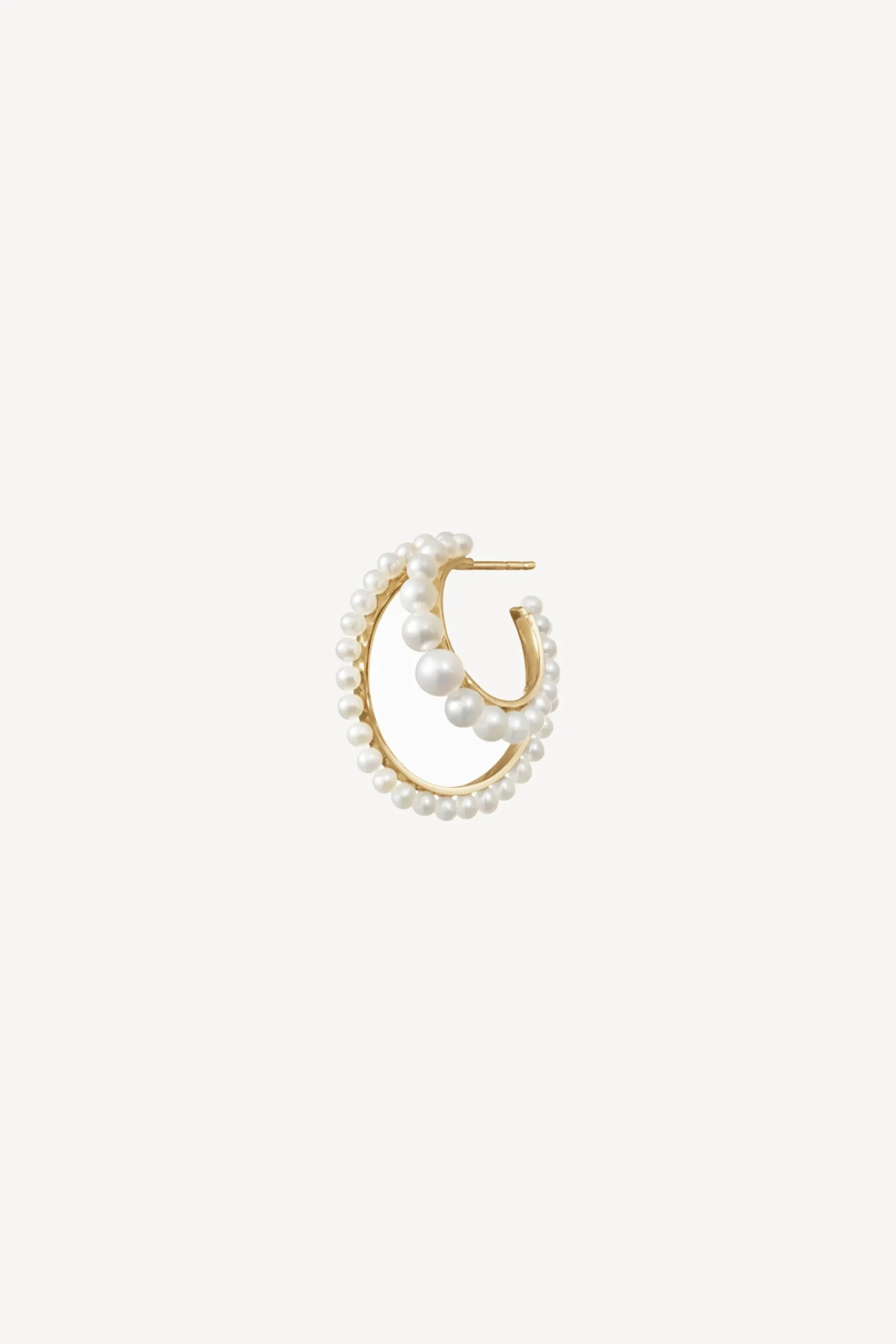 Femme Sophie Bille Brahe Boucle D'Oreille Petite Boucle Perle Droite