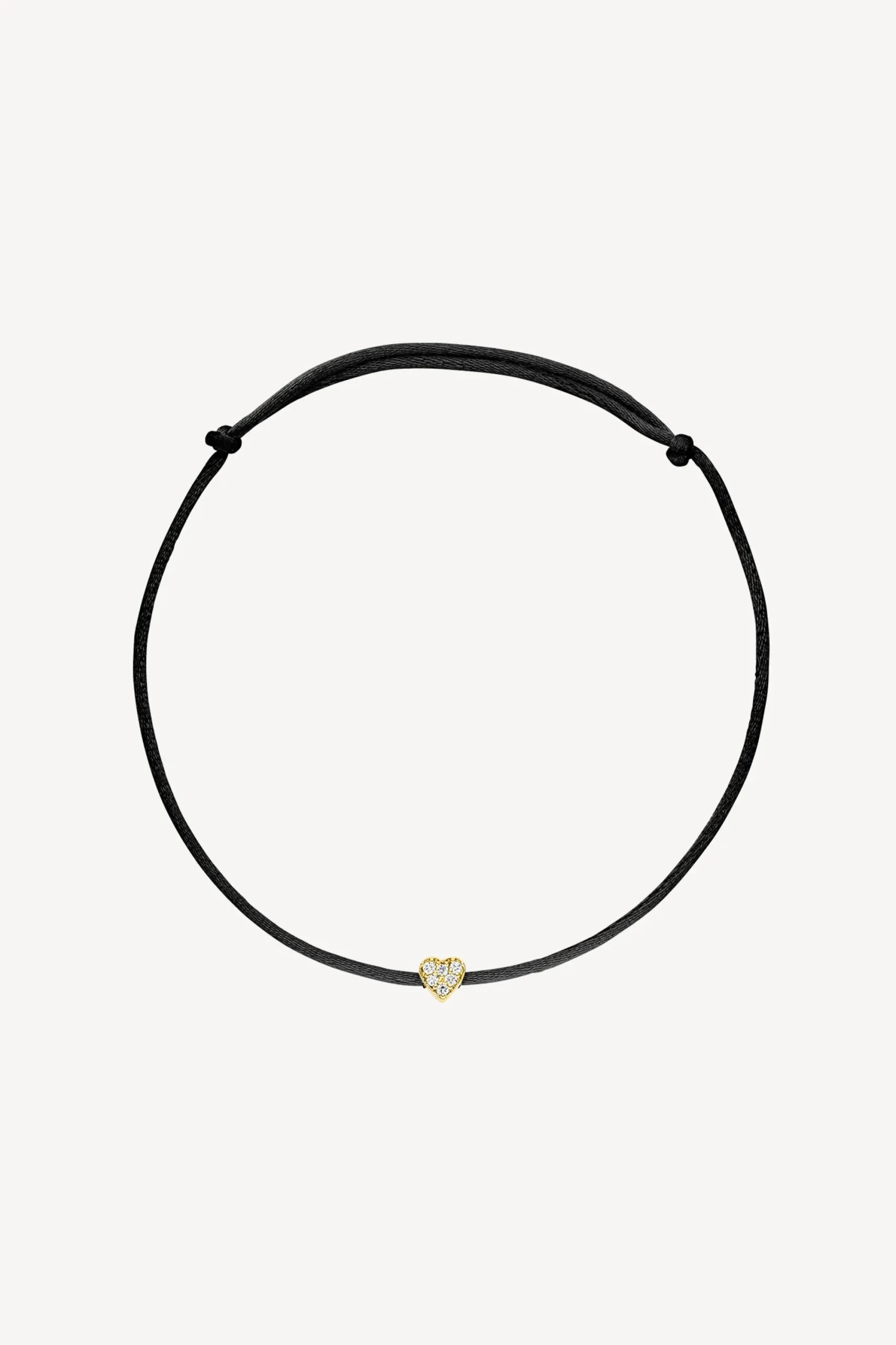 Femme Nina Kastens Jewelry Bracelet Diamond Heart En Noir