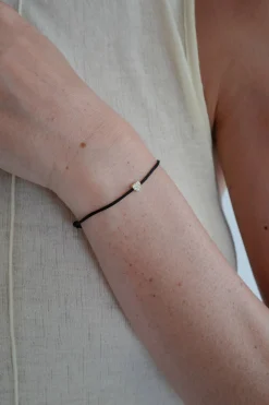 Femme Nina Kastens Jewelry Bracelet Diamond Heart En Noir