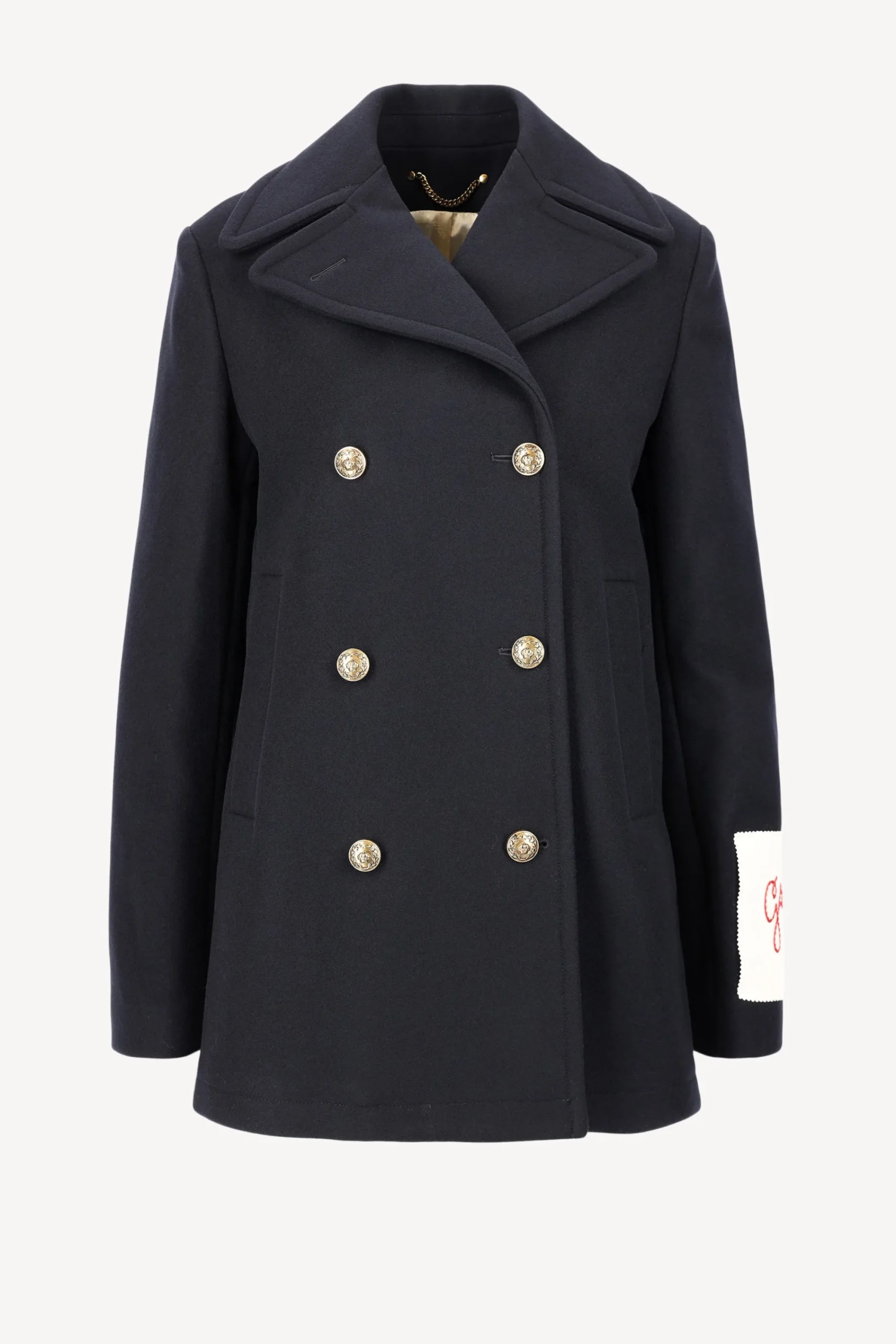 Femme Golden Goose Caban Golden En Bleu Fonce