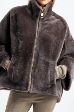 Femme Jadia Cape Charly En Taupe