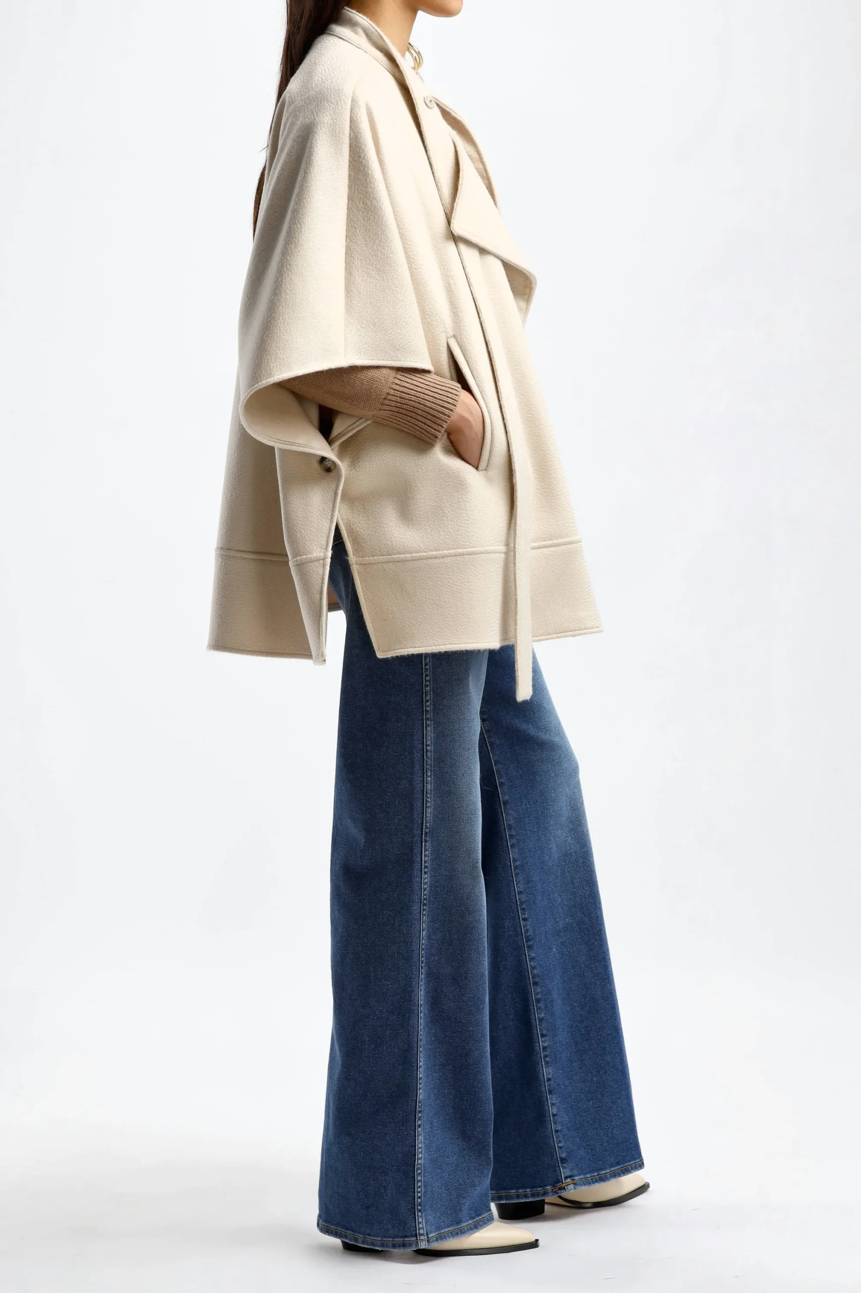 Femme Max Mara Cape Haven A Sand